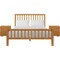 Homeroots Three Piece Oak Solid Wood Bedroom Set 523687 - alternate 1
