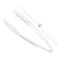 Smarty Had A Party 9" Clear Disposable Plastic Serving Tongs (48 Tongs), 48PK 2549-CASE - alternate 6