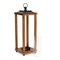 Homeroots 24" Brown And Black Geometric Metal And Solid Wood Floor Lantern Candle Holder 634825 - alternate 6