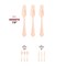 Smarty Had A Party Silhouette Birch Wood Eco Friendly Disposable Dinner Forks (600 Forks), 600PK 4666FK-CASE - alternate 6