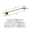 Amerock Blackrock Champagne Bronze Contemporary 24 in 610 mm Towel Bar BH36004CZ - alternate 5