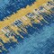 Homeroots 8' X 10' Navy Blue Gold And Ivory Striped Washable Indoor Outdoor Area Rug 598373 - alternate 6