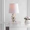 Jonathan Y Night Owl 19" Glass/Crystal LED Table Lamp, Silver/Ivory JYL4010A - alternate 3