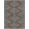 Homeroots 8' X 10' Brown And Aqua Geometric Washable Indoor Outdoor Area Rug 598731 - alternate 3