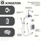 Kingston Brass Thermostatic Tub and Shower System, Polished Chrome KSK36310AX - alternate 3