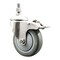 Service Caster 4 Inch 316SS Gray Polyurethane Swivel 10mm Stem Caster Total Lock Brake SCC SCC-SS316TSTTL20S414-PPUB-M1015 - alternate 1