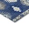 Homeroots 3' X 5' Navy Blue Ivory And Gray Southwestern Washable Indoor Outdoor Area Rug 615158 - alternate 3