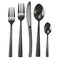 Megachef Baily 20 Piece Flatware Utensil Set, Stainless Steel Service for 4 in Black MCFW-BAILY-BLACK - alternate 5