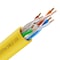 Syston Cable Technology Cat 6e Ethernet Cable Bulk, 20ft Yellow, 600MHz 23AWG Solid Bare Copper, CMR Riser-Rated for PoE Use BULK1258-20YL - alternate 1