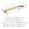 Amerock Franklin 6-5/16 inch (160mm) Center-to-Center Champagne Bronze Cabinet Pull, 25PK 25VMP37053CZ - alternate 3