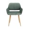 Homeroots Green Upholstered Velvet Open Back Dining Chair 521960 - alternate 5