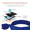 Ergodyne 6700 Blue Cooling Bandana Headband - Polymer - Tie, 264PK 6700-Bulk - alternate 3