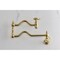 Kingston Brass Wall Mount Pot Filler Faucet, Brushed Brass KS2107CG - alternate 4