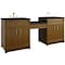 James Martin Vanities Bellshire 84" Dual Vanity Set with 24" Make-Up Counter, Honey Oak w/3 cm Phantome Eclos Top 660-VMC84-HNO-3PHT - alternate 4