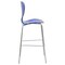 Leisuremod Oyster Acrylic Barstool with Steel Frame in Chrome Finish, Transparent Blue OC31TBU - alternate 5