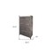 Homeroots 37" Gray Solid Wood Four Drawer Chest 524583 - alternate 6