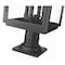 Z-Lite Hartwell 4-Light Outdoor Pier Mounted Fixture, 10 in W x 24.75 H, Sand Black 5019PHBR-533PM-BK - alternate 3