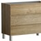 Homeroots 40" Oak Wood Freestanding Bathroom Vanity With White Sink And Three Drawers 627373 - alternate 5