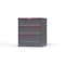 Strong Hold 3 drawer cabinet - (1x 8ft, 1x 9ft, 1x 10ft) - Red accents - Keyed Different S3036-PPDAS-0306DS - alternate 3