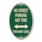 Signmission No Street Parking Anytime Tow Away Zone With, 12 In X 18 In Architectural, Heavy Gauge Aluminum A-OV-G-1218-23569 - alternate 1