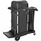 Rubbermaid Commercial Exec Hi Security Janitorial Cleaning Cart, 23.1w x 39.6d x 27.5h, Blk 1861427 - alternate 1