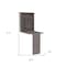 Homeroots 24" Light Gray Floating Desk 403794 - alternate 6
