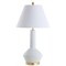Jonathan Y Copenhagen 29" Ceramic/Metal LED Table Lamp, White/Brass JYL6207B - alternate 3