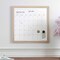 Martha Stewart Everette 18in. x 18in. Magnetic Monthly Calendar Dry Erase Board, w/Dry Erase Marker and 2 Mgnts BR-PM-MWP-4545-LN-MS - alternate 4