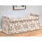 Homeroots 20" White and Red Linen Upholstered Floral Storage Bench with Shoe Storage 530676 - alternate 1