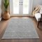 Homeroots 5' X 8' Gray And Ivory Geometric Washable Indoor Outdoor Area Rug 612131 - alternate 5