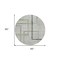 Homeroots 8' Green And Charcoal Round Geometric Washable Indoor Outdoor Area Rug 588334 - alternate 5