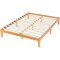 Simple Deluxe CJ-WH01-F, Full Size Wood Bed Frame, 12 Inch Wooden Platform Bed with Support Slats, Natural Pine 3A88FNBFRAFULL12WOOD - alternate 1