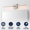 Jonathan Y McKenna 28" Modern Minimalist Adjustable Dimmable Integrated LED Metal Wall Sconce, Nickel JYL7041E - alternate 5