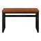 Homeroots Adjustable Brown and Black Wood and Metal Sled Computer Desk 489932 - alternate 1