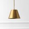 Jonathan Y Harper 12" 1-Light Industrial Farmhouse Adjustable Tapered Cone Empire Metal LED Pendant, Brass Gold JYL7586B - alternate 7