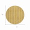 Homeroots 8' Gold And Copper Round Striped Washable Indoor Outdoor Area Rug 615057 - alternate 7
