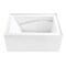 Kingston Brass 48" Acrylic Rectangular 3-Wall Alcove Tub, Right Hand Drain and Anti-Skid Surface, Glossy White VTAM4832R22D - alternate 1