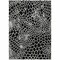 Homeroots 3' X 5' Black And Ivory Geometric Washable Indoor Outdoor Area Rug 595055 - alternate 4
