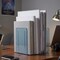 Acrimet Clear Plastic Bookends 1 Pair, Book Holder (Clear Blue), 2PK 290.4 - alternate 3