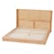Baxton Studio Glennis Japandi Natural Brown Wood Queen Size Platform Bed with Woven Rattan 257-14010-ZORO - alternate 4
