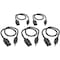 Eaton Tripp Lite Series Desktop Computer Power Cord, NEMA 5-15P to C13, 5-Pack - 10A, 125V, 18 AWG, 2 P030-002-5 - alternate 4
