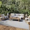 Homeroots 8' X 10' Blue And Ivory Indoor Outdoor Area Rug 522047 - alternate 4