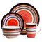Gibson Home Casa Stellar 16 Piece Round Stoneware Dinnerware Set in Red 97694.16R - alternate 5