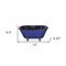 Homeroots 5" Blue Metal Hand Painted Decorative Tub Tabletop Sculpture 399641 - alternate 4