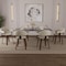 Leisuremod Brivo Swivel Dining Chair with 360-Degree Leather Armchair & Poplar Wood Legs, 2PK BC22W2 - alternate 6