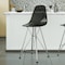 Leisuremod Cresco Modern Acrylic Barstool with Chrome Base and Footrest, Transparent Black CB30TBL - alternate 7