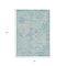 Homeroots 8' X 10' Teal Blue And Pink Floral Medallion Washable Indoor Outdoor Area Rug 616637 - alternate 7