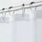 Homeroots White Sheer and Grid Shower Curtain and Liner Set 399750 - alternate 2