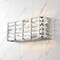 Jonathan Y Evelyn Crystal Rectangle 17.5" 2-Light Iron/Crystal Glam Modern LED Vanity Light, Chrome JYL7539A - alternate 5