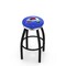 Holland Bar Stool Co 30" Blk Wrinkle Colorado Avalanche Swivel Bar Stool, Chrome Ring L8B2C30ColAva - alternate 1